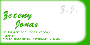 zeteny jonas business card